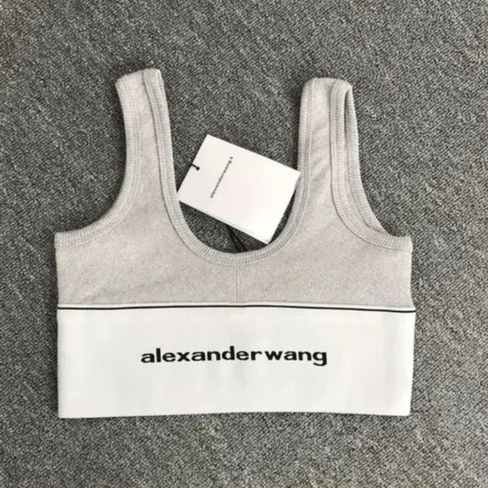 Alexander Wang Logo Elastic Band Bra Top